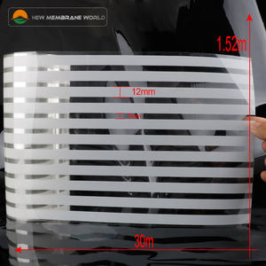 סטטי נצמד משרד זכוכית דקורטיבי שקוף לחיות מחמד פס חלבית זכוכית חלון סרט - Product Image 4