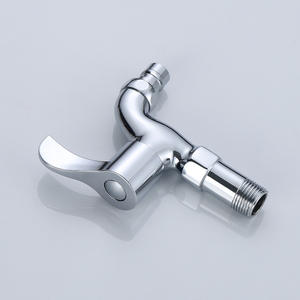 Grifo de Cobre Monomando de Pared con Activación Tipo Llave de 15mm de Diámetro Interior para Lavadero/Lavabo - Product Image 1