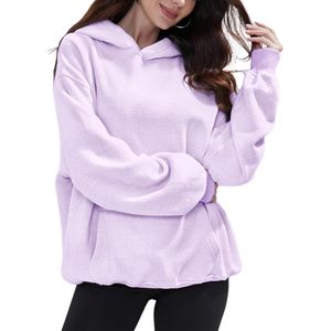 Sudadera con capucha de gran tamaño para mujer 2025, jersey de lana de seda de peso pesado, sudadera suave y cálida con capucha a juego para parejas - Product Image 2
