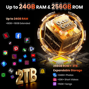 Fossibot F117 8+256GB Android 15 Octa-core 10000mAh 6.7"HD+ 1.32"Smart Display NFC 50MP Main Camera LTE/GSM Rugged Phone - Product Image 6