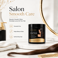 Crème capillaire professionnelle de luxe biologique naturelle au caviar et aux acides aminés pour la réparation et le lissage des cheveux