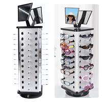 Étalage de lunettes en métal pour magasin d'optique, présentoir de lunettes de vue sur pied, présentoir rotatif amovible pour lunettes de soleil