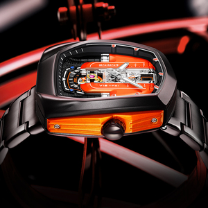 นาฬิกาควอตซ์รุ่นใหม่ V12 ดีไซน์ทันสมัย กันน้ำ เรืองแสง สำหรับผู้ชาย - Product Image 4