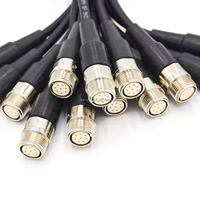 EX-PRO 8-core circulaire PA66 laiton plaqué or connecteur mâle/femelle pour équipement vidéo prise lentille Servo commutation Compatible