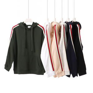 Produttori di abbigliamento personalizzato 380g tessuto di cotone poliestere oversize autunno/inverno nuova collezione felpa a maniche lunghe con cappuccio - Product Image 1