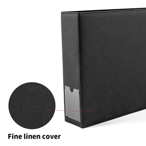 <span class=keywords><strong>Carpeta</strong></span> <span class=keywords><strong>Portafolio</strong></span> A4 de Cuero y Lino de 1 Pulgada con 3 Anillas, Logotipo Personalizado, Clips Redondos de Colores, para Planificador, Cuaderno y Archivador de Películas, de Fábricas Pofeis - Product Image 6