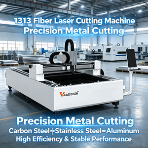 Máquina de corte por láser de fibra CNC 1313, <span class=keywords><strong>cortadora</strong></span> de láser para chapa metálica, para publicidad y fabricación de metales - Product Image 1