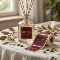Autocollants personnalisés en feuille d'or avec impression UV et pelliculage mat auto-adhésifs pour flacons de parfum