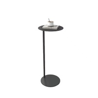 Table basse ronde en acier de style moderne et luxueux, petite table d'angle pour salon, mobilier de maison