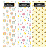 Bandes de Résistance Imprimées à Motifs Floraux pour Femmes – Bande de Hanche Antidérapante pour Squats, Yoga, Pilates, Entraînement à Domicile ou en Salle de Sport – Source OEM ODM