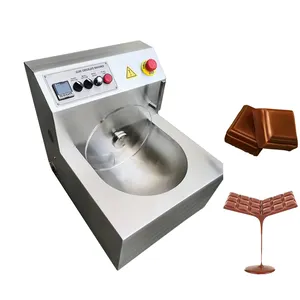 Máquina multifuncional para fazer molde de chocolate, trituração, derretimento e revestimento de moldes pequenos
