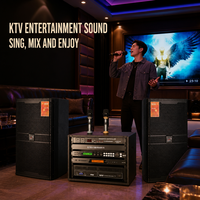 Système de sonorisation KTV NEARSTAR KS4012 avec enceintes Q7, amplificateur X6, processeur U999+ et microphone sur rack