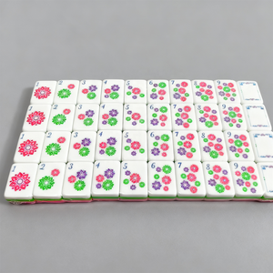 Nuevo Juego de Mahjong de Lujo en Acrílico Rosa 2026, 160 Fichas Exquisitamente Talladas, Estuche de 4 Capas, Estilo Americano, el Regalo de Navidad Definitivo - Product Image 3