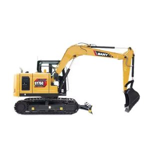 Excavadora de cadenas Sany SY75C original en buen estado con orugas de acero a bajo precio - Product Image 1