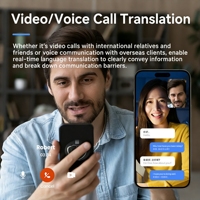 Traducteur intelligent F01 Mini AI, traduction en temps réel, 146 langues, enregistreur vocal, interprétation simultanée hors ligne, photo