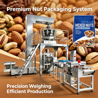 Machine d'emballage verticale automatique multi-têtes pour noix, amandes, noix de cajou, arachides, pistaches – Ligne de conditionnement en sachets