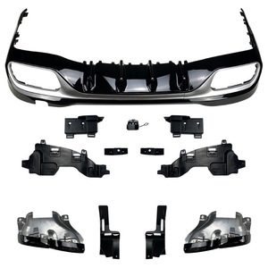 Alerón Trasero y Punta de Escape para Mercedes-Benz Clase C W206, Material PP Negro Plateado, para C200 C260 C300 C43 C63 AMG 2022 AT Automático - Product Image 5