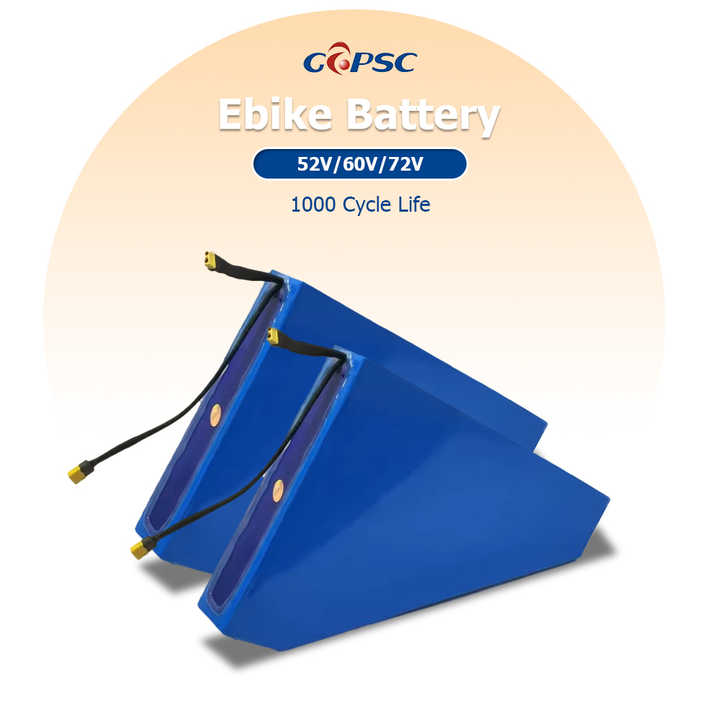 Batterie triangulaire personnalisable 48V/52V/60V/72V 20Ah-30Ah lithium, pour kit de conversion ebike 1000W/2000W/3000W/5KW Batterie triangulaire personnalisable 48V/52V/60V/72V 20Ah-30Ah lithium, pour kit de conversion ebike 1000W/2000W/3000W/5KW