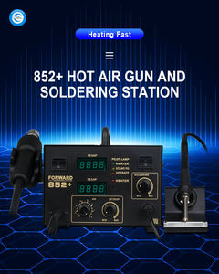 Estación de soldadura FORWARD 852 +, planchas con <span class=keywords><strong>pistola</strong></span> de calor de aire caliente <span class=keywords><strong>para</strong></span> soldadura y <span class=keywords><strong>desoldar</strong></span>, placa base PCB, <span class=keywords><strong>componentes</strong></span> de teléfono móvil - Product Image 3