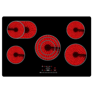 Superficie radiante infrarroja eléctrica <span class=keywords><strong>de</strong></span> 5 quemadores VitroCeramic <span class=keywords><strong>Placas</strong></span> <span class=keywords><strong>de</strong></span> cerámica con placa caliente para <span class=keywords><strong>cocina</strong></span> moderna - Product Image 4