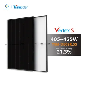 Trina Solar Vertex S Tsm-De09R.05 182Mm x 210Mm 405W 410W 415W 420W 425W Perc semua hitam Mono Bipv Panel surya