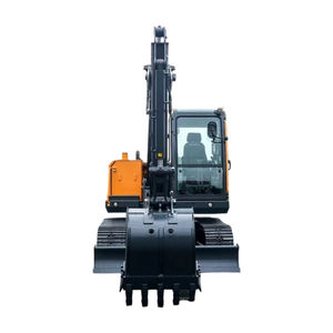 Excavadora hidráulica pequeña Hyundai HX80G de 7,68 toneladas usada, excavadora compacta sobre orugas, maquinaria de segunda mano - Product Image 1