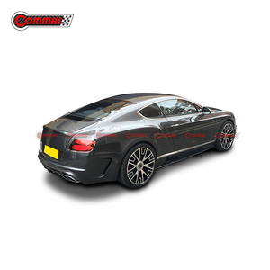 Kit carrosserie style MSY en fibre de carbone pour Bentley Continental GT 2012-2018 : pare-chocs avant, jupes latérales, calandre principale, kit de tuyaux d'échappement - Product Image 3