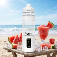 A12 Geüpgradede versie LED-display draagbare fruitblender oplaadbare mixer voor sap- en smoothiebereiding overal en altijd