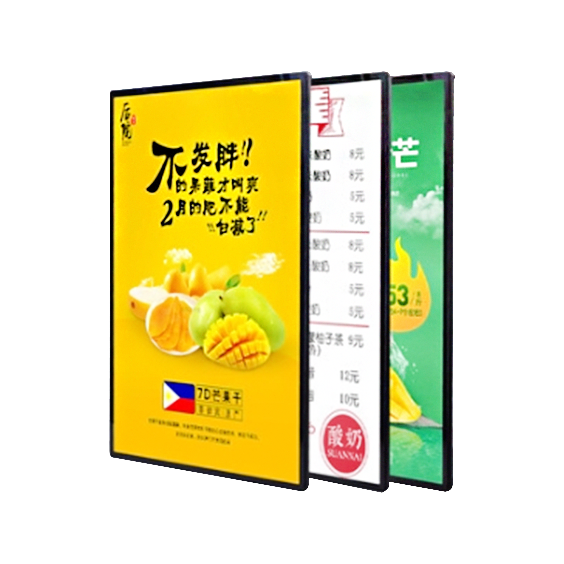 Customizable Durable Acrylic Rectangle LED Billboard Lightbox Advertising Poster Frame with Personalized Design — view 1