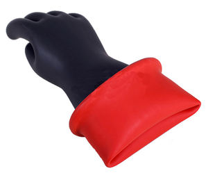 Gants de travail en caoutchouc naturel isolants haute tension électrique AC classe 4 40KV - Product Image 5