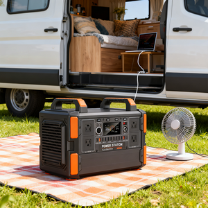 สถานีไฟฟ้าพกพา Brand Original Rugged Outdoor 1200W 1008Wh สำหรับการตั้งแคมป์กลางแจ้ง พลังงานแสงอาทิตย์ และคลื่นไซน์บริสุทธิ์ - Product Image 4