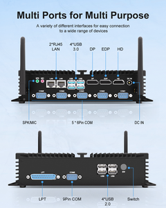<span class=keywords><strong>Hystou</strong></span> <span class=keywords><strong>Mini</strong></span> ordinateur de bureau industriel I5 8250U I7 8550U Quad DDR4 SSD 3 écrans Port d'impression LPT minuscule ordinateur de bureau Win11 inférieur - Product Image 2