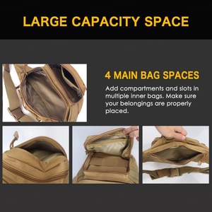 Sac banane tactique, sac de taille, sac de hanche, sac EDC avec sangle réglable pour le camping, la randonnée, la chasse - Product Image 4