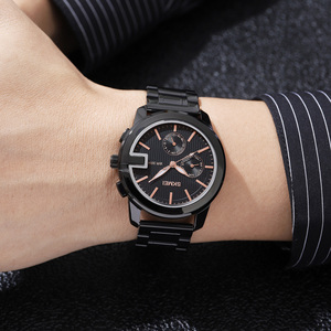 SKMEI-reloj de cuarzo multifuncional para hombre, pulsera de mano masculina de acero sólido, resistente al agua, OEM accept <span class=keywords><strong>1962</strong></span> - Product Image 2