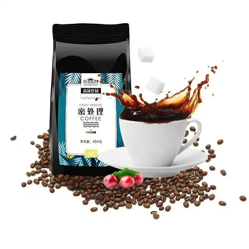 Yunnan Honing Verwerkt Koffie Rood Honing Zwarte Honing Arabica 125G/454G Vers Gebrande Espresso Bonen