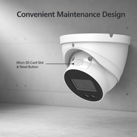 Caméra tourelle intelligente à double éclairage Lite AI 8MP avec LED R&B à focale variable