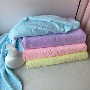 Serviettes personnalisées100 % Serviette gaufrée en microfibre 70*140cm Serviette <span class=keywords><strong>de</strong></span> <span class=keywords><strong>bain</strong></span> pour enfants Serviette à séchage rapide en promotion - Product Image 6