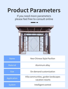 Pavillon antique de Huizhou, gazebo à tuiles en résine monocouche pour la détente en extérieur dans les jardins et sites pittoresques - Product Image 6