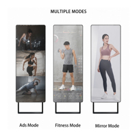 Espejo Inteligente de Fitness con IA de 43 Pulgadas, Corrección de Postura, Pantalla Táctil de 10 Puntos, Espejo Mágico LCD FHD, Kiosco Comercial de Publicidad