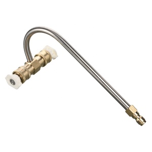 منظف مزراب مرفق Psi أدوات تنظيف مزراب من الفولاذ المقاوم للصدأ مع 4 فوهات - Product Image 5
