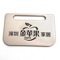 Etiquette métallique pour matelas de canapé personnalisée plaque signalétique avec logo d'usure en corde étiquettes métalliques à coudre accessoires métalliques pour meubles