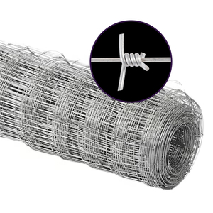 Corrosion Resistant Galvanized Wire <b>Fence</b> 6x6 Mesh Farm <b>Fence</b> 165ft Roll for Animal Protection - Product Image 1