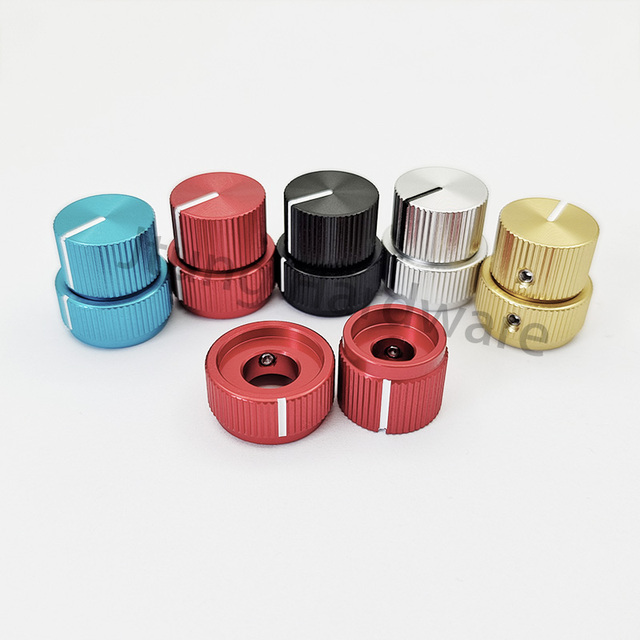 Metal Aluminum Colored Gold Red Black Silver Double Layer Dual Concentric Pointer Bass Guitar Volume Control Knob Button