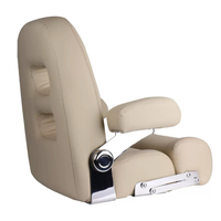 Marine RV Réversible Pliant Siège De Luxe Chaise Capitaine Seau Siège Unique Sport Flip up PVC Cuir Éponge Charnière En Aluminium