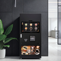 Vente flash : Machine à expresso commerciale intelligente pour barista, écran tactile 32 pouces, café chaud et glacé, matcha, distributeur automatique
