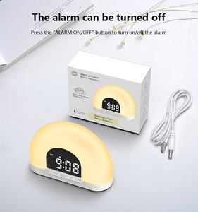 Reloj Despertador Electrónico con Luz Nocturna, Luz de Despertador Inteligente con Simulación de Amanecer y Retroiluminación LED, Relojes Digitales con Luz de Ambiente Romántico - Product Image 6