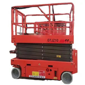 Hot new electric self-propelled professional scissor lifts wheeled manned self-propelled lifts