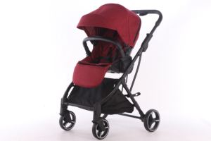 2021Good Quality Kids Baby Stroller with CE MIWEN Portable Foldable Baby <strong>Pram</strong> <strong>Three</strong> Point Safe Belt - Product Image 2