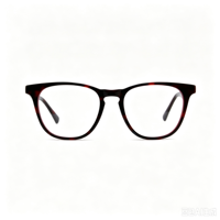 Lunettes anti-lumière bleue rondes personnalisées, monture en acétate à motifs multicolores, branches simples, pour un usage décontracté en extérieur