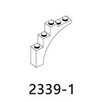 2339 Ladrillos MOC, Piezas Pequeñas, Arco 1*5*4, Arco Continuo, Accesorios de Color, Sets de Bloques de Construcción, Juguetes de Partículas para Niños, 100g/bolsa